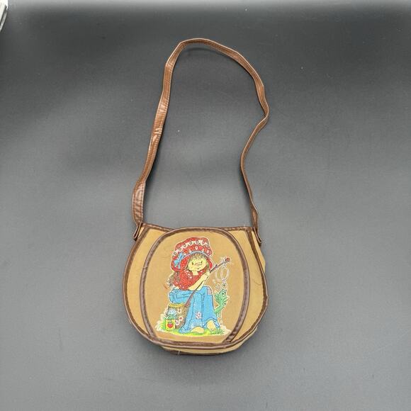 Vintage 1980s Strawberry Shortcake Shoulder Bag Cosmetic Bag Wallet Rare HTF - Picture 2 of 9